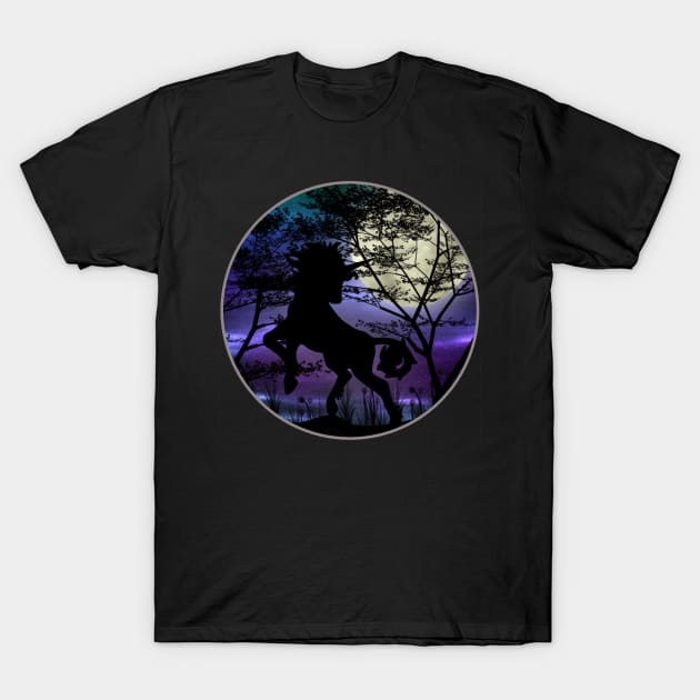 Night unicorn T-Shirt by WolvesSoul